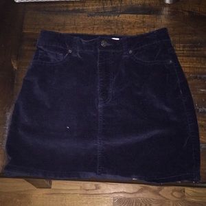 Navy Blue velvety skirt